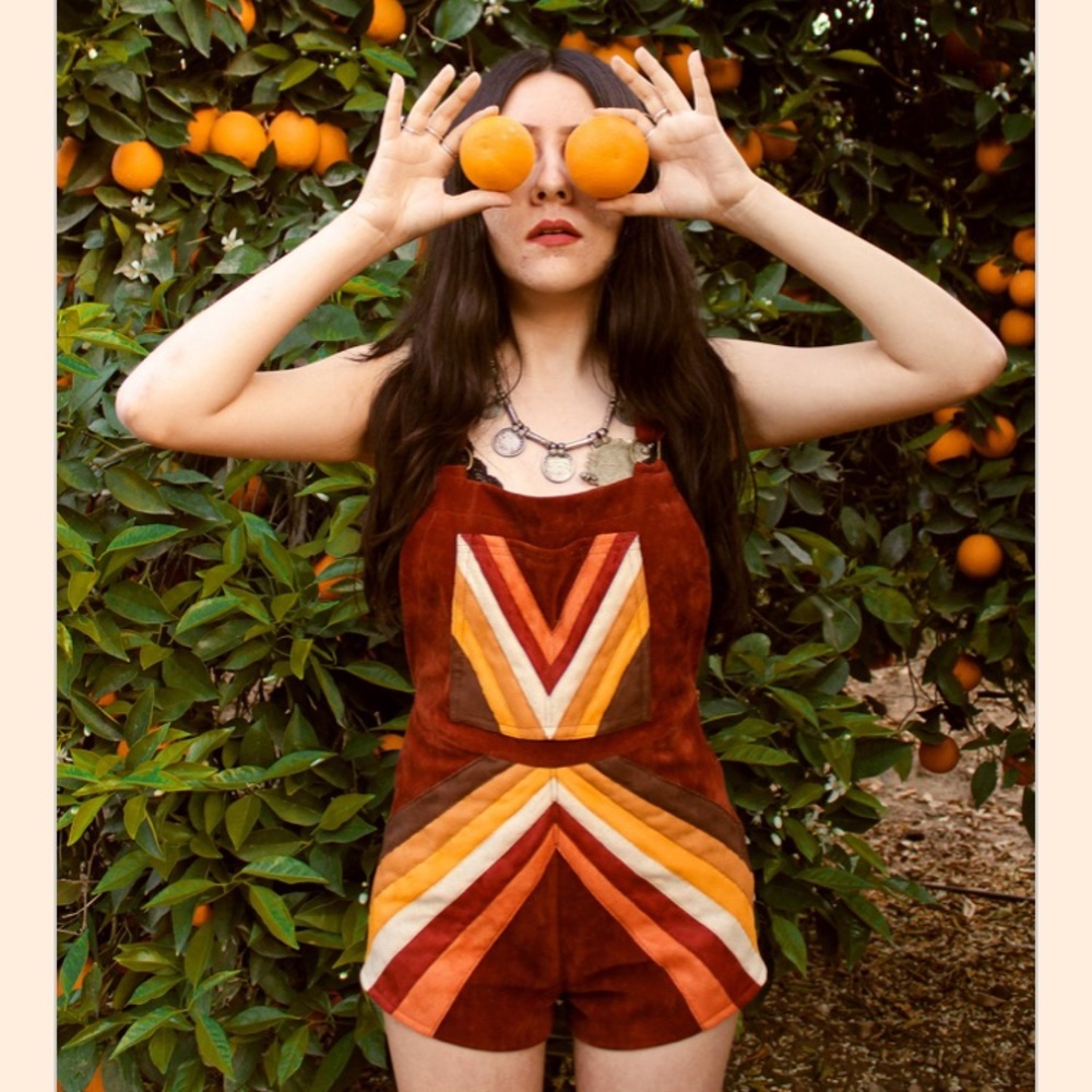 MIRACLE EYE VEGAN SUEDE OVERALLS